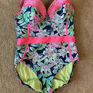 Lilly Pulitzer size 12 one piece bathing suit